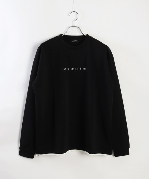 WESTSEA(ウエストシー)の「フェイクレイヤード 鹿の子ダンボール 長袖T(Tシャツ/カットソー・メンズ・ライトグレー/ブラック/オフホワイト・M/L)」の15枚目の写真