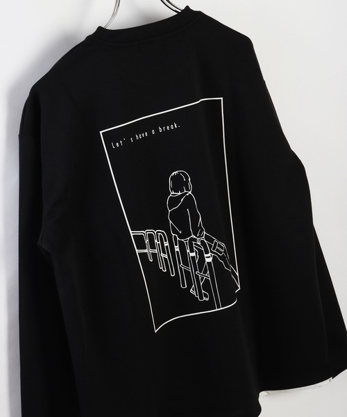 WESTSEA(ウエストシー)の「フェイクレイヤード 鹿の子ダンボール 長袖T(Tシャツ/カットソー・メンズ・ライトグレー/ブラック/オフホワイト・M/L)」の17枚目の写真