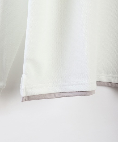 WESTSEA(ウエストシー)の「フェイクレイヤード 鹿の子ダンボール 長袖T(Tシャツ/カットソー・メンズ・ライトグレー/ブラック/オフホワイト・M/L)」の12枚目の写真