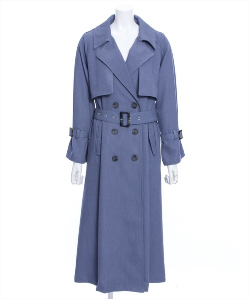 clear(クリア)の「ヨーク付ロングトレンチコート≪2024SS新作≫(トレンチコート・レディース・ブルー/ブラック/アイボリー・F)」の22枚目の写真