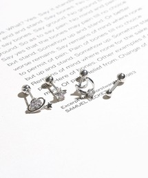 Peony（ピオニー）の「【Peony/ピオニー】/サージカルステンレス 316L ビジューピアスセット（ピアス（片耳用））」