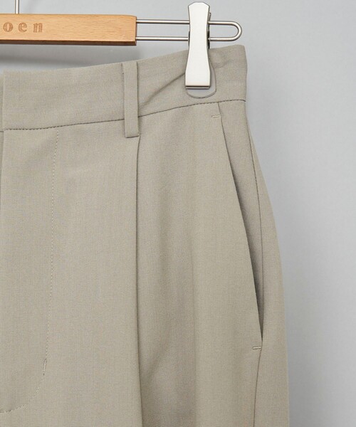 coen(コーエン)の「【RONEL】ストレッチタックワイドパンツ(セットアップ対応可能)(スラックス・レディース・オリーブ/ネイビー・S/L/M)」の14枚目の写真