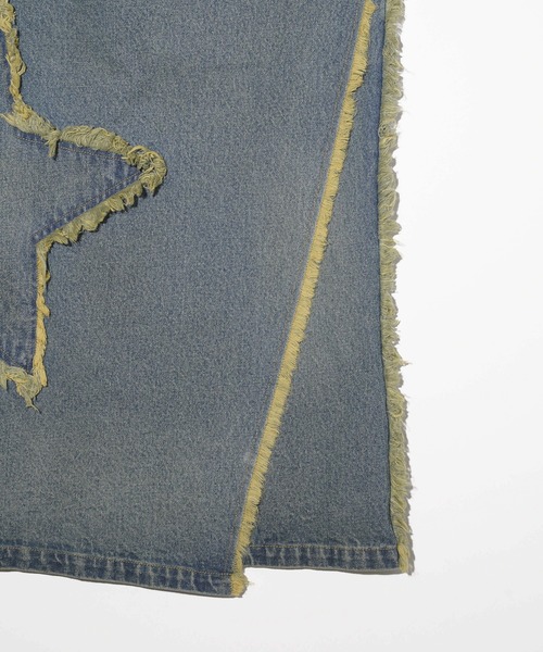 X-girl（エックスガール）の「STAR PATCH DENIM WRAP SKIRT（デニムスカート・レディース・インディゴブルー・S/M）」の10枚目の写真