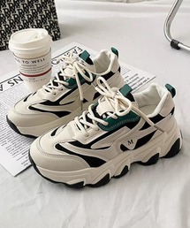 Revo.（レボ）の「コリアン バイカラー ダッドスニーカー 厚底 アグリシューズ（スニーカー）」