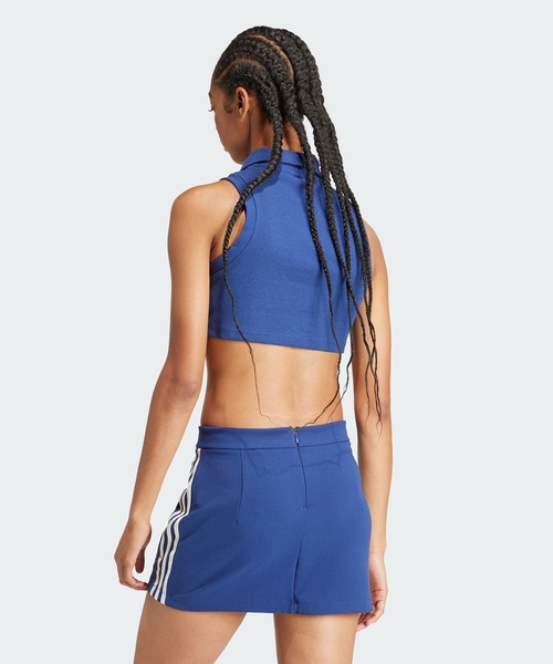 [アディダス] adidas リブトップ プレミアム オリジナル☆ アディダス プレミアム オリジナルスリブトップ - ブルー