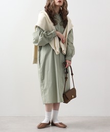 FUNALIVE（ファンアライブ）の「Abanicos クロワッサンカッティングスリーブ　シャツワンピース（シャツワンピース）」