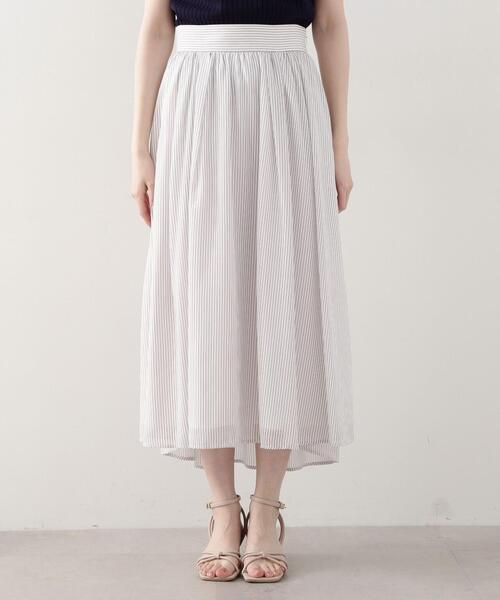 PROPORTION BODY DRESSING（プロポーションボディドレッシング）の「シアーストライプスカート / 1214120418（スカート・レディース・ブラウン/ブルー系その他・SMALL/MEDIUM）」の18枚目の写真