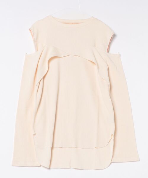 Q(キュー)の「マルチwayワッフルロンT(Tシャツ/カットソー・レディース・チャコールグレー/アイボリー・MEDIUM)」の17枚目の写真