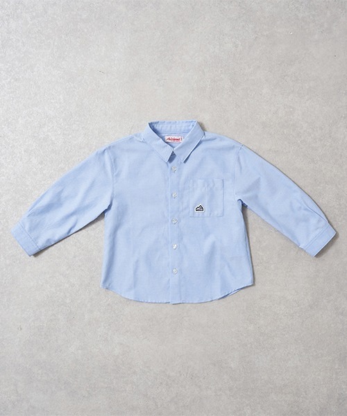 minimal（ミニマル）の「コットンアソートオーバーシャツ（シャツ/ブラウス・キッズ・ライトピンク/サックスブルー/ライトグリーン/ネイビー/イエロー・130cm/100cm/120cm/140cm/110cm）」の3枚目の写真