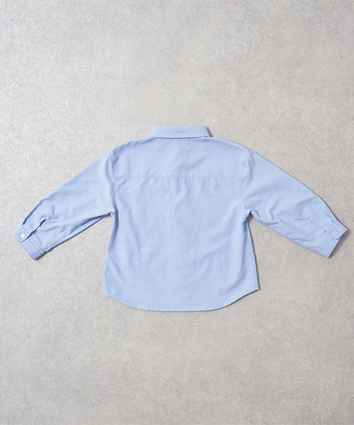 minimal（ミニマル）の「コットンアソートオーバーシャツ（シャツ/ブラウス・キッズ・ライトピンク/サックスブルー/ライトグリーン/ネイビー/イエロー・130cm/100cm/120cm/140cm/110cm）」の10枚目の写真