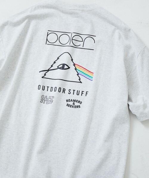 POLeR(ポーラー)の「限定展開 POLeR×FREAK'S STORE/ポーラー 別注 ビッグシルエット バックプリント クルーネックTシャツ(Tシャツ/カットソー・メンズ・ネイビー/アッシュグレー/スミクロ/グレイッシュベージュ/ホワイト・SMALL/LARGE/MEDIUM)」の3枚目の写真