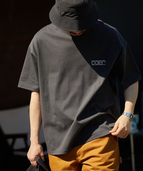 POLeR(ポーラー)の「限定展開 POLeR×FREAK'S STORE/ポーラー 別注 ビッグシルエット バックプリント クルーネックTシャツ(Tシャツ/カットソー・メンズ・ネイビー/アッシュグレー/スミクロ/グレイッシュベージュ/ホワイト・SMALL/LARGE/MEDIUM)」の10枚目の写真