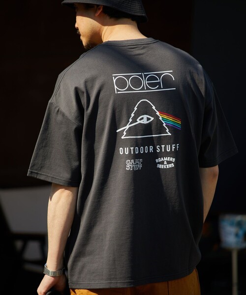 POLeR(ポーラー)の「限定展開 POLeR×FREAK'S STORE/ポーラー 別注 ビッグシルエット バックプリント クルーネックTシャツ(Tシャツ/カットソー・メンズ・ネイビー/アッシュグレー/スミクロ/グレイッシュベージュ/ホワイト・SMALL/LARGE/MEDIUM)」の14枚目の写真