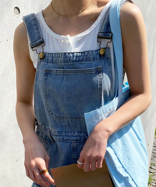 SHEPP(シープ)の「ヘンリーネック タンクトップ(タンクトップ・レディース・ホワイト/ブラック/グレー・L/M/S)」の5枚目の写真