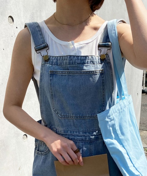 SHEPP(シープ)の「ヘンリーネック タンクトップ(タンクトップ・レディース・ホワイト/ブラック/グレー・L/M/S)」の6枚目の写真