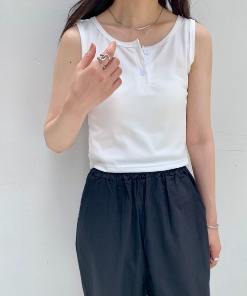 LGB ロング ヘンリーネック タンクトップ LGB ロング ヘンリーネック タンクトップ