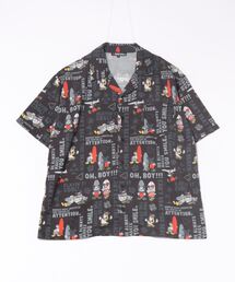親子お揃い ディズニー 総柄リゾートシャツ 9495A（ボトムス別売）