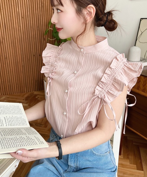 moment+（モーメントプラス）の「ドビーストライプドロストフリル