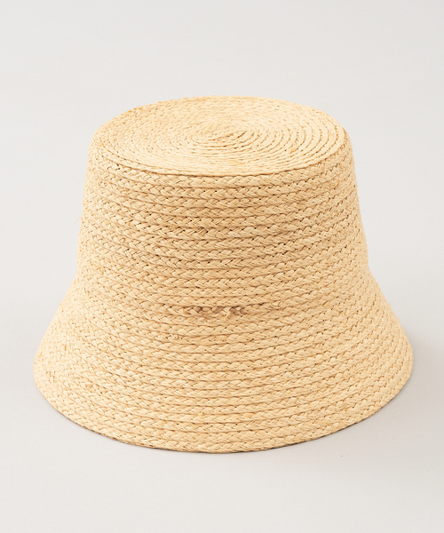 abahouse mavie(アバハウスマヴィ)の「ラフィアバケットハット(ハット・レディース・ブラック/ベージュ・フリー)」の6枚目の写真