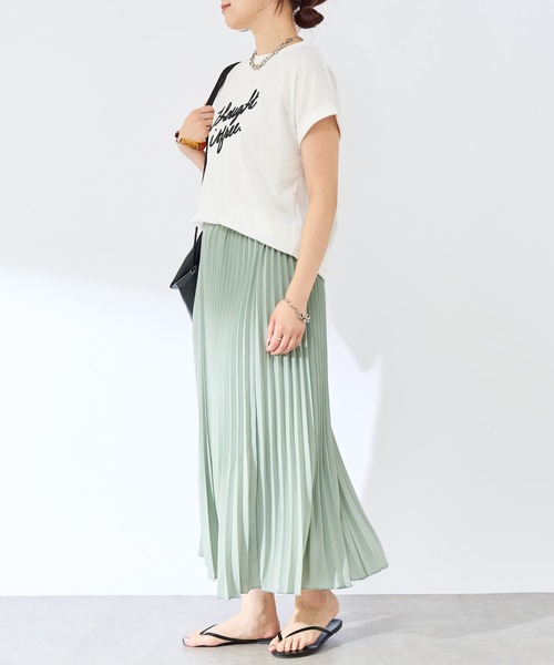 un dix cors（アンディコール）の「裾消しジョーゼットプリーツスカート（スカート・レディース・ネイビー/グリーン/ピンク・FREE）」の13枚目の写真