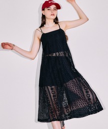 【2024SS】パッチワークレースキャミワンピース