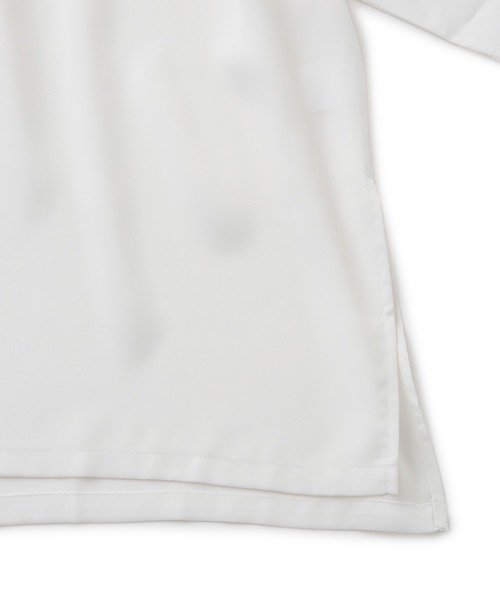 JUNRED（ジュンレッド）の「ボウタイオーバーサイズシャツ（シャツ/ブラウス・メンズ・サックスブルー/ライトグレー/ホワイト・L/M/S）」の7枚目の写真