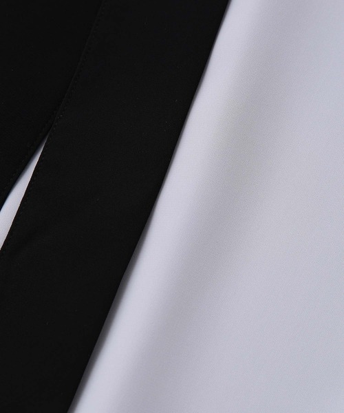 JUNRED（ジュンレッド）の「ボウタイオーバーサイズシャツ（シャツ/ブラウス・メンズ・サックスブルー/ライトグレー/ホワイト・L/M/S）」の5枚目の写真