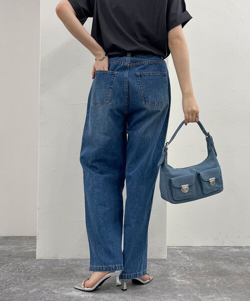 fredy emue（フレディエミュ）の「ストレートデニムパンツ（デニムパンツ・レディース・ブルー/サックスブルー/ブラック・36/38）」の3枚目の写真