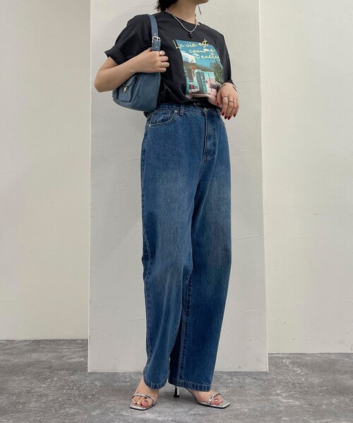 fredy emue（フレディエミュ）の「ストレートデニムパンツ（デニムパンツ・レディース・ブルー/サックスブルー/ブラック・36/38）」の13枚目の写真