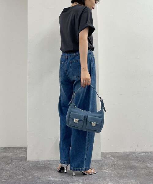 fredy emue（フレディエミュ）の「ストレートデニムパンツ（デニムパンツ・レディース・ブルー/サックスブルー/ブラック・36/38）」の10枚目の写真