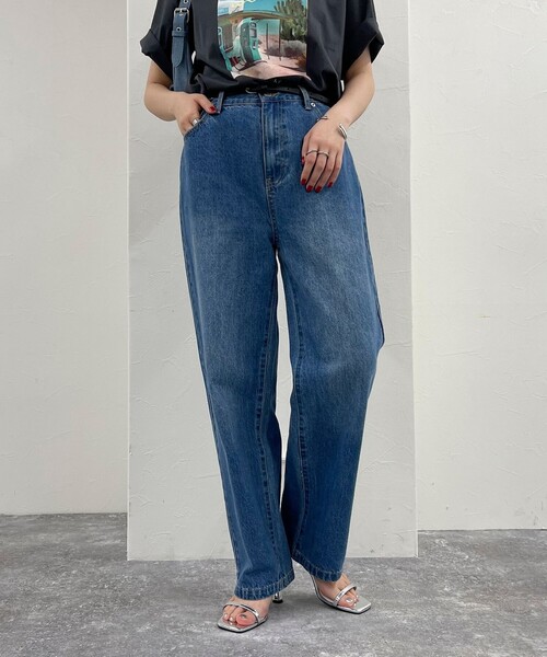 fredy emue（フレディエミュ）の「ストレートデニムパンツ（デニムパンツ・レディース・ブルー/サックスブルー/ブラック・36/38）」の11枚目の写真