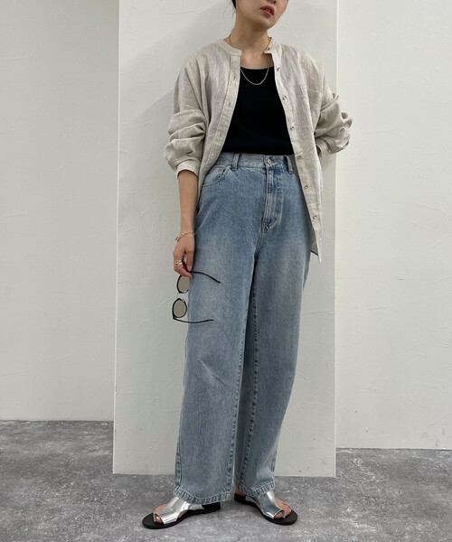 fredy emue（フレディエミュ）の「ストレートデニムパンツ（デニムパンツ・レディース・ブルー/サックスブルー/ブラック・36/38）」の8枚目の写真