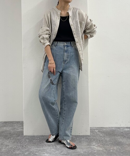 fredy emue（フレディエミュ）の「ストレートデニムパンツ（デニムパンツ・レディース・ブルー/サックスブルー/ブラック・36/38）」の9枚目の写真