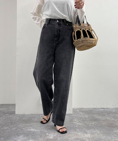 fredy emue（フレディエミュ）の「ストレートデニムパンツ（デニムパンツ・レディース・ブルー/サックスブルー/ブラック・36/38）」の20枚目の写真