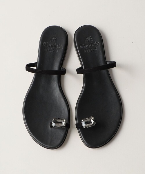 美品】イルサンダロオブカプリ ビジューサンダル 36 il sandalo of