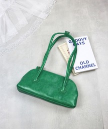 合成皮革楕円ハンドバッグ(se)
