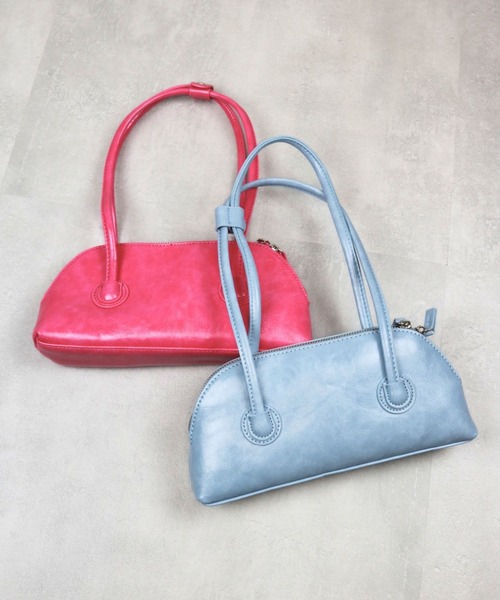 almo（アルモ）の「合成皮革楕円ハンドバッグ(se)（ハンドバッグ・レディース・桜/ブラック/ピンク/グリーン/ホワイト/サックスブルー・FREE）」の12枚目の写真