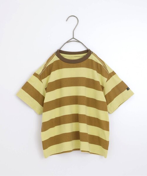 p.premier(ピードットプルミエ)の「イロチ買いしたいシンプル総柄Tシャツ(Tシャツ/カットソー・キッズ・ブラック/オレンジ/ブラウン/ブルー/アイボリー・120/110/100/90/80/140/130)」の4枚目の写真