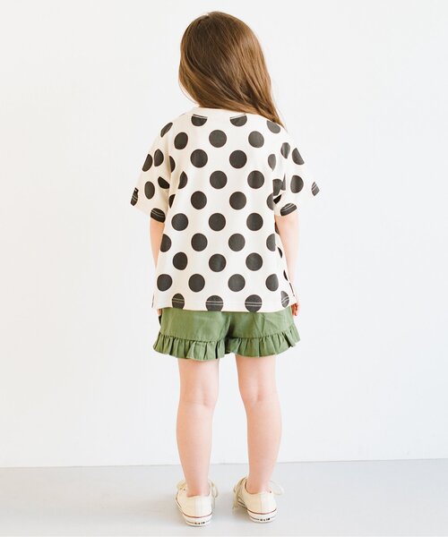 p.premier(ピードットプルミエ)の「イロチ買いしたいシンプル総柄Tシャツ(Tシャツ/カットソー・キッズ・ブラック/オレンジ/ブラウン/ブルー/アイボリー・120/110/100/90/80/140/130)」の9枚目の写真