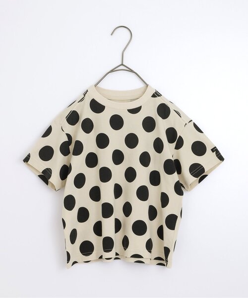 p.premier(ピードットプルミエ)の「イロチ買いしたいシンプル総柄Tシャツ(Tシャツ/カットソー・キッズ・ブラック/オレンジ/ブラウン/ブルー/アイボリー・120/110/100/90/80/140/130)」の15枚目の写真