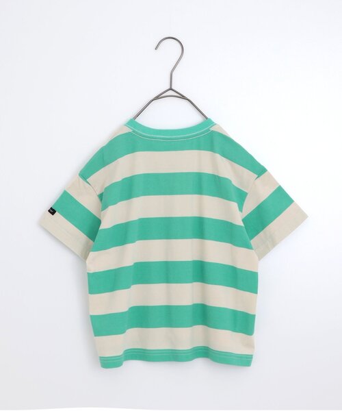 p.premier(ピードットプルミエ)の「イロチ買いしたいシンプル総柄Tシャツ(Tシャツ/カットソー・キッズ・ブラック/オレンジ/ブラウン/ブルー/アイボリー・120/110/100/90/80/140/130)」の17枚目の写真