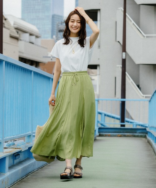 GLOBAL WORK（グローバルワーク）の「新サイズ追加/快適ハイネックフレンチプルオーバー/987169（Tシャツ/カットソー・レディース・モカ/ミント/オフホワイト/ブラック/ホワイト×ブラック/ブラック×ホワイト/ライトグレー/ブルー/ダークパープル・LARGE/MEDIUM/SHORT）」の16枚目の写真