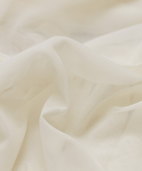 reca（レカ）の「チュールアシメフリルビスチェ（キャミソール・レディース・アイボリー/ブラック・M）」の8枚目の写真