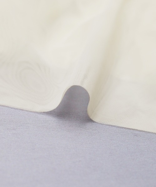 reca（レカ）の「チュールアシメフリルビスチェ（キャミソール・レディース・アイボリー/ブラック・M）」の10枚目の写真