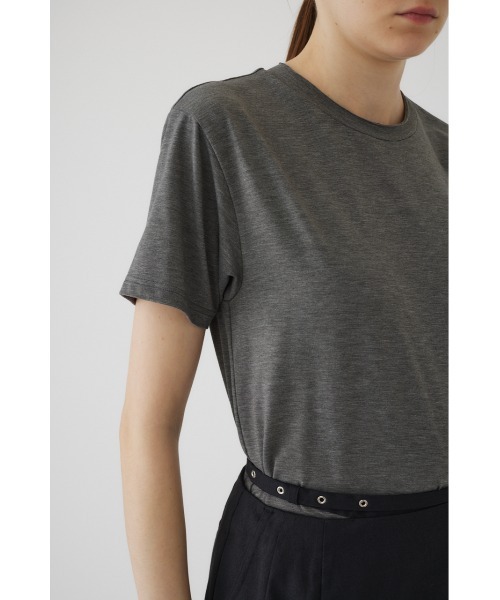 RIM.ARK(リムアーク)の「Smooth texture T-SH(Tシャツ/カットソー・レディース・ベージュ/ホワイト/杢グレー/ライトブルー/カーキ・FREE)」の19枚目の写真