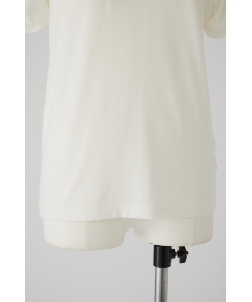 RIM.ARK(リムアーク)の「Smooth texture T-SH(Tシャツ/カットソー・レディース・ベージュ/ホワイト/杢グレー/ライトブルー/カーキ・FREE)」の8枚目の写真