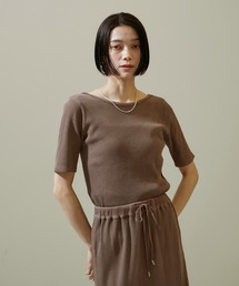 SALON adam et rope' | ヴィンテージライク2WAYリブTシャツ【セットアップ対応】(Tシャツ/カットソー)