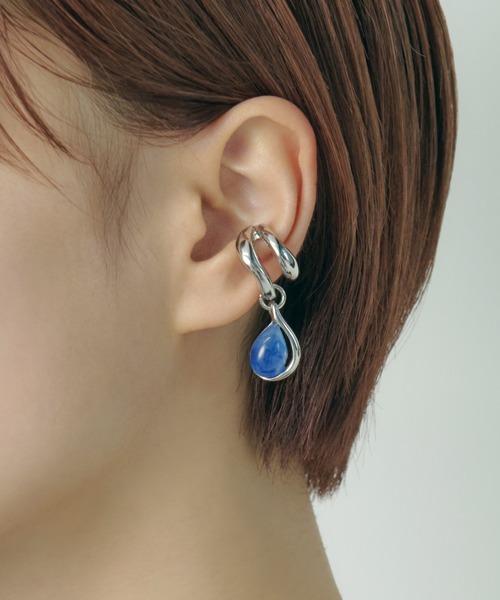 送料関税込【AMY O】Double Rope Ear Cuff ☆イヤーカフ (2色)♪ Cream dot. 2点セット イヤーカフ レディース イヤーカフス 片耳