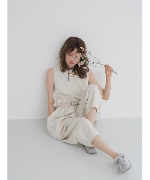 JUMELLE（ジュメロ）の「taffeta all in one（サロペット/オーバーオール・レディース・アイボリー/ブラック・MEDIUM）」の16枚目の写真