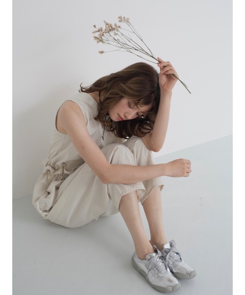 JUMELLE（ジュメロ）の「taffeta all in one（サロペット/オーバーオール・レディース・アイボリー/ブラック・MEDIUM）」の17枚目の写真